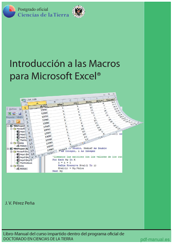 Pdf Introducción A Las Macros Para Microsoft Excel Gratis Curso 2940