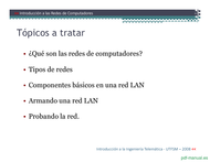 Curso Introducción a las Redes de  Computadores 2